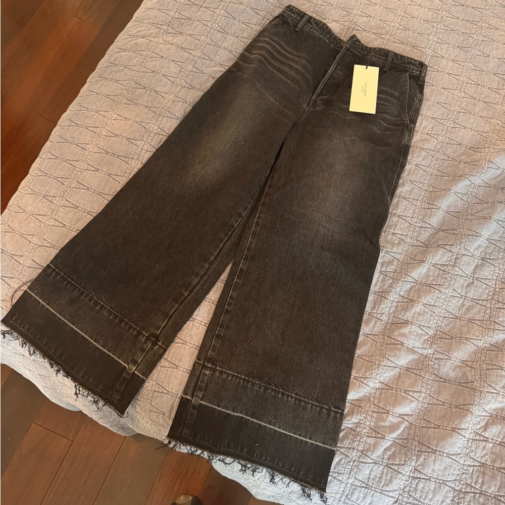Moussy Black Wide Leg Jeans